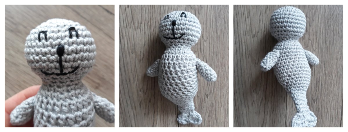 Blog-Inhaltsbild für 'Robben, kostenlose Häkelanleitung'